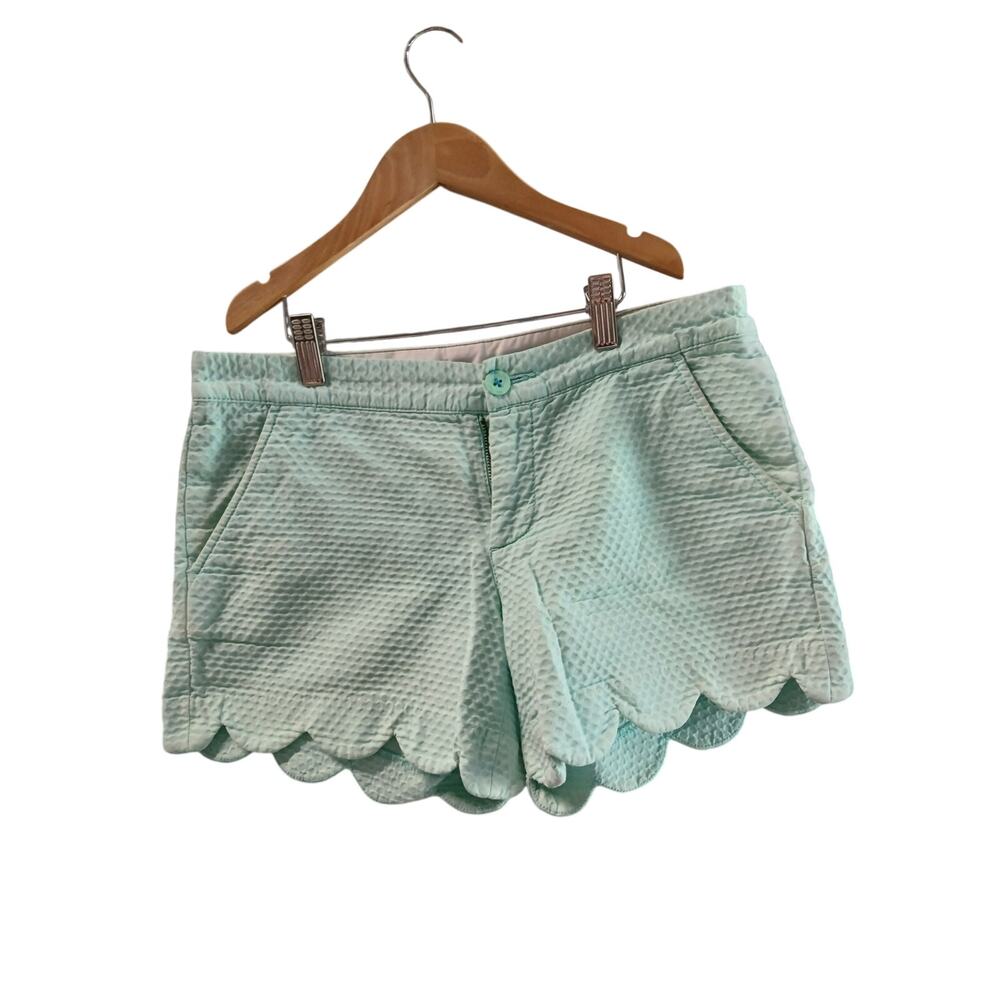 Lilly Pulitzer Buttercup Shorts/Scalloped Hem / Turquoise/2